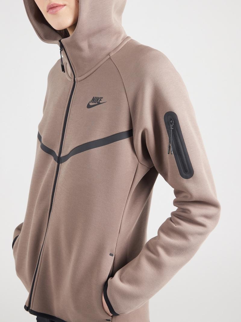 Sinned X About You Sudadera Con Cremallera 'TECH FLEECE 2' Nike Sportswear En Moca