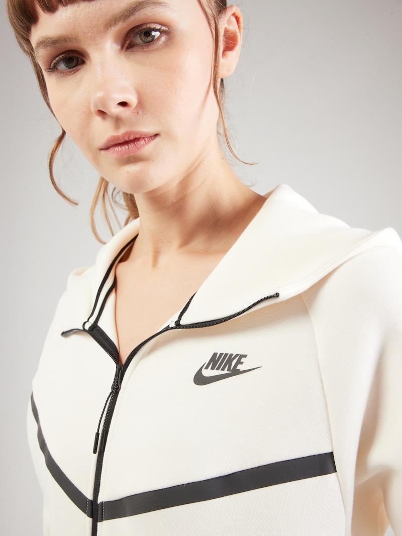 Sinned X About You Sudadera Con Cremallera 'TECH FLEECE 2' Nike Sportswear En Blanco