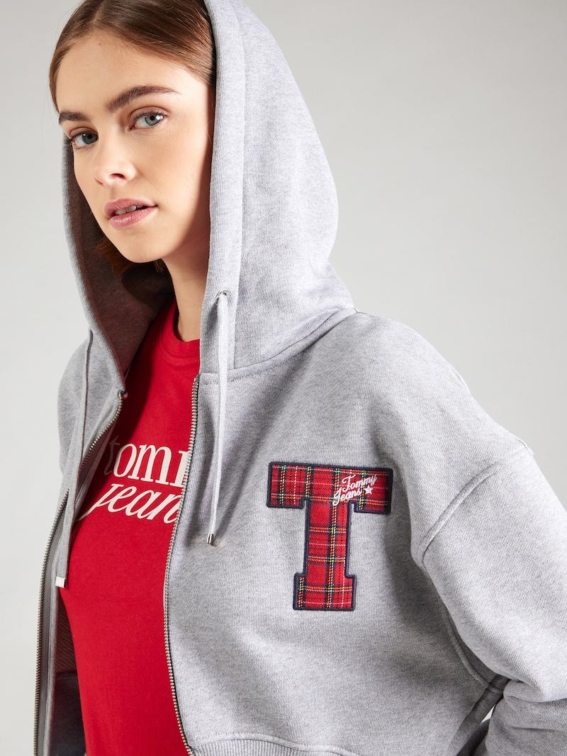 Sinned X About You Sudadera Con Cremallera Tommy Jeans En Gris