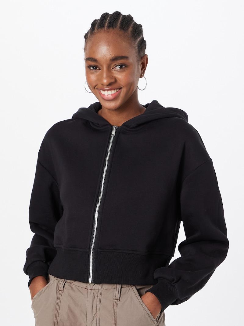 Sinned X About You Sudadera Con Cremallera Urban Classics En Negro