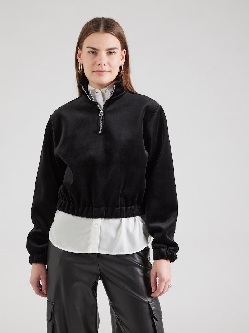 Sinned X About You Sudadera 'Darialina' HUGO En Negro