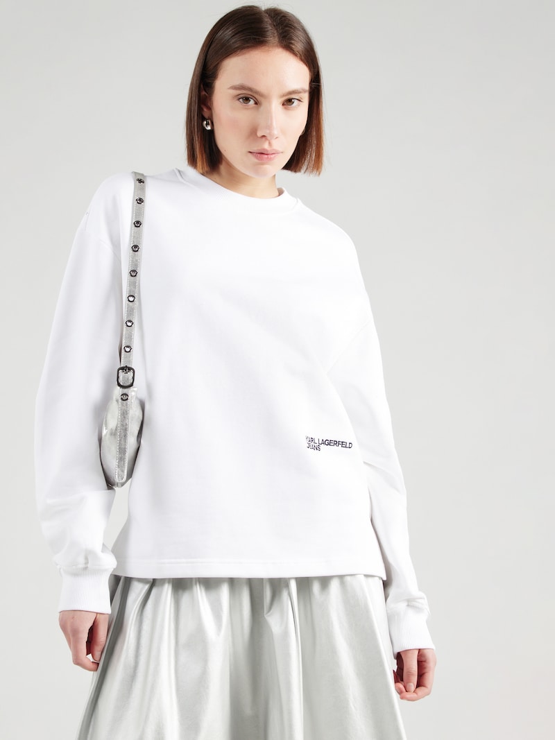Sinned X About You Sudadera KARL LAGERFELD JEANS En Blanco