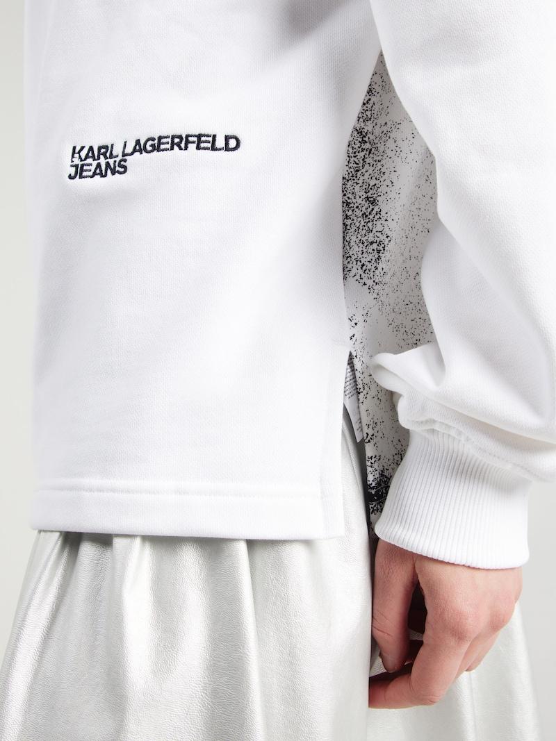 Sinned X About You Sudadera KARL LAGERFELD JEANS En Blanco