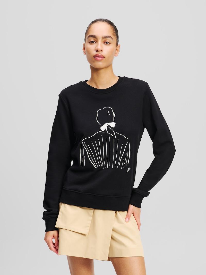 Sinned X About You Sudadera 'KL X Jorge Parra' Karl Lagerfeld En Negro