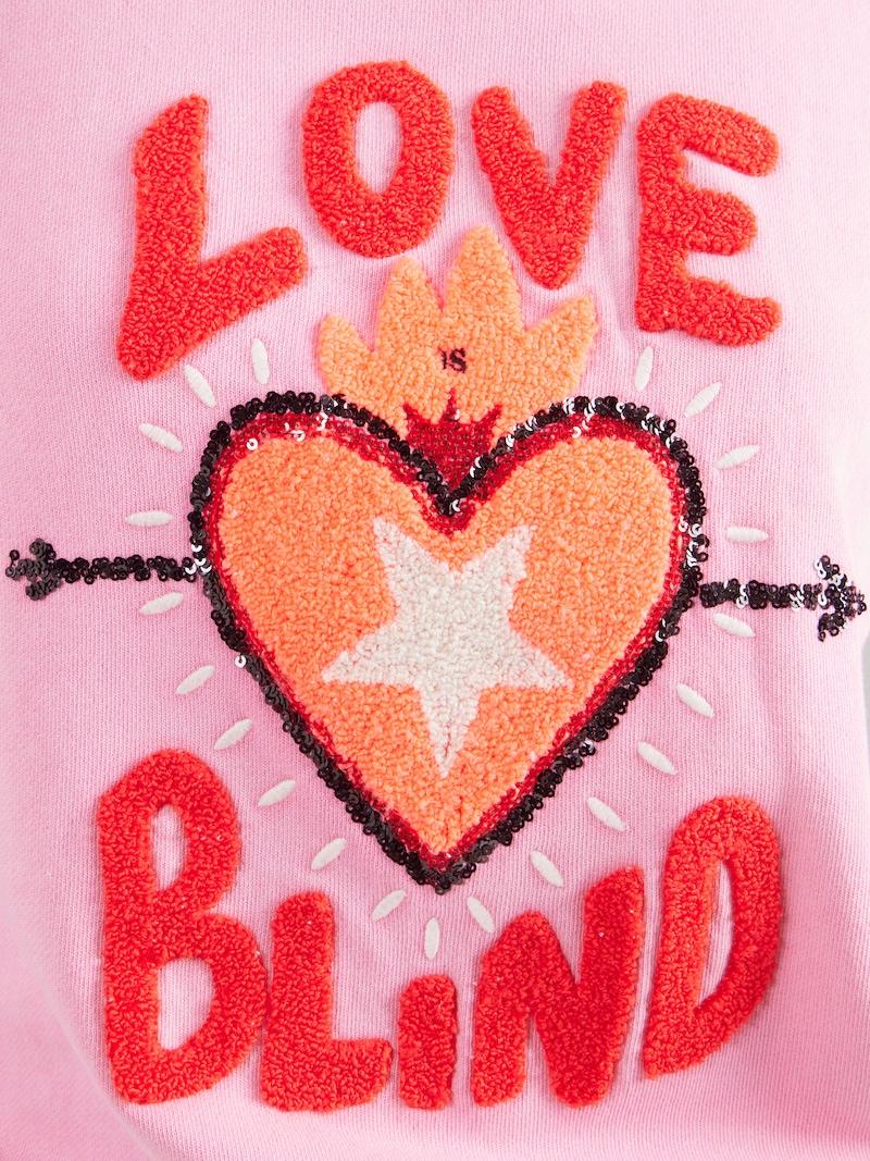 Sinned X About You Sudadera 'LOVE IS BLIND' Grace En Rosa