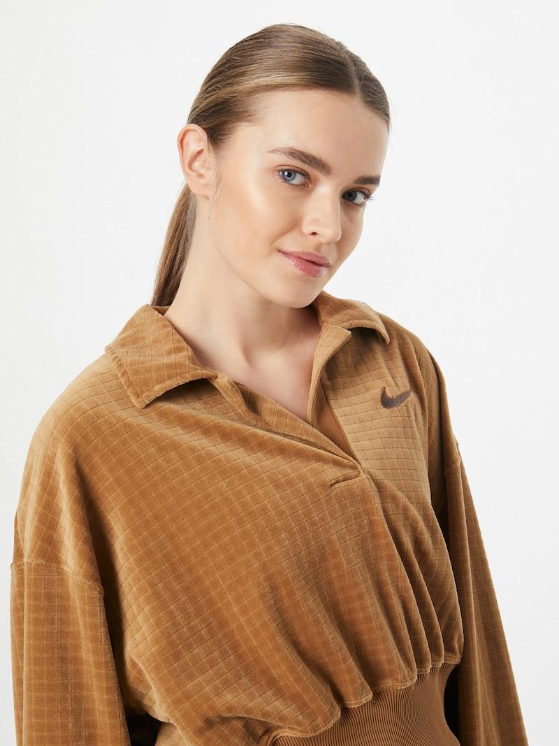 Sinned X About You Sudadera Nike Sportswear En Caramelo