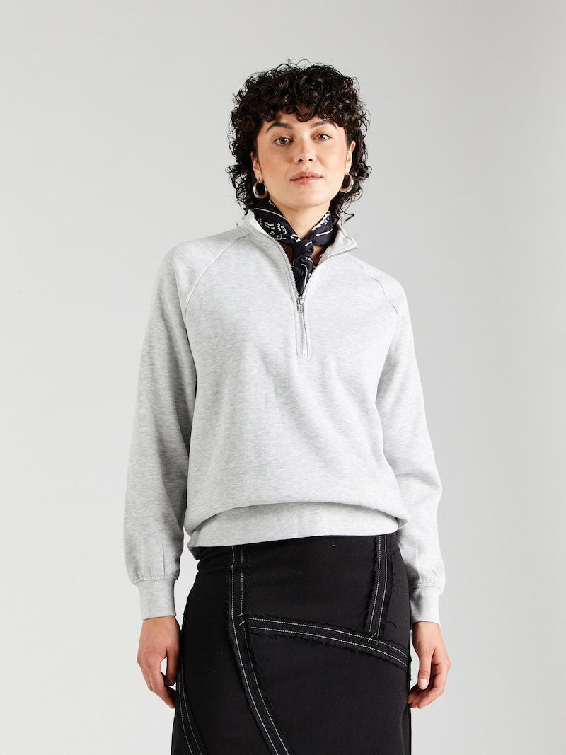 Sinned X About You Sudadera 'PCCHILLI' PIECES En Gris Moteado