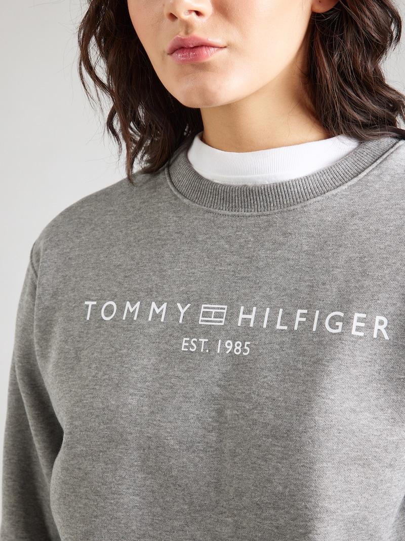 Sinned X About You Sudadera TOMMY HILFIGER En Gris Moteado