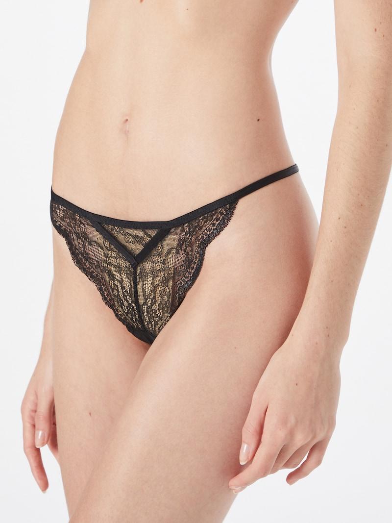 Sinned X About You Tanga 'Isabelle' Hunkemöller En Negro