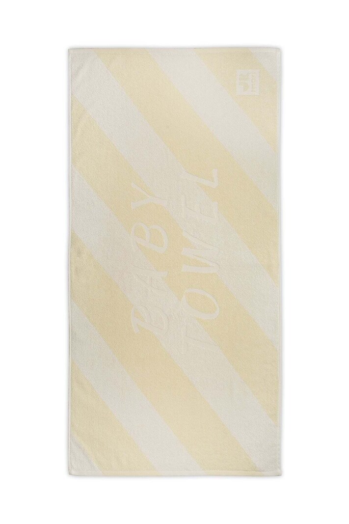 sinned x about you Toalla de playa Jrmori en Amarillo Blanco Lana