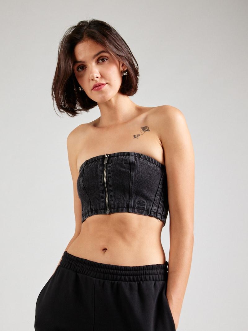 Sinned X About You Top 'Adilenium Season 2' ADIDAS ORIGINALS En Negro Denim