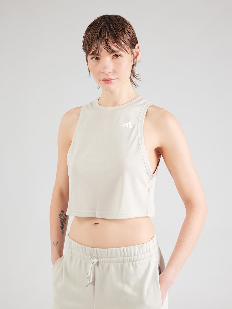 Sinned X About You Top Deportivo ADIDAS PERFORMANCE En Greige