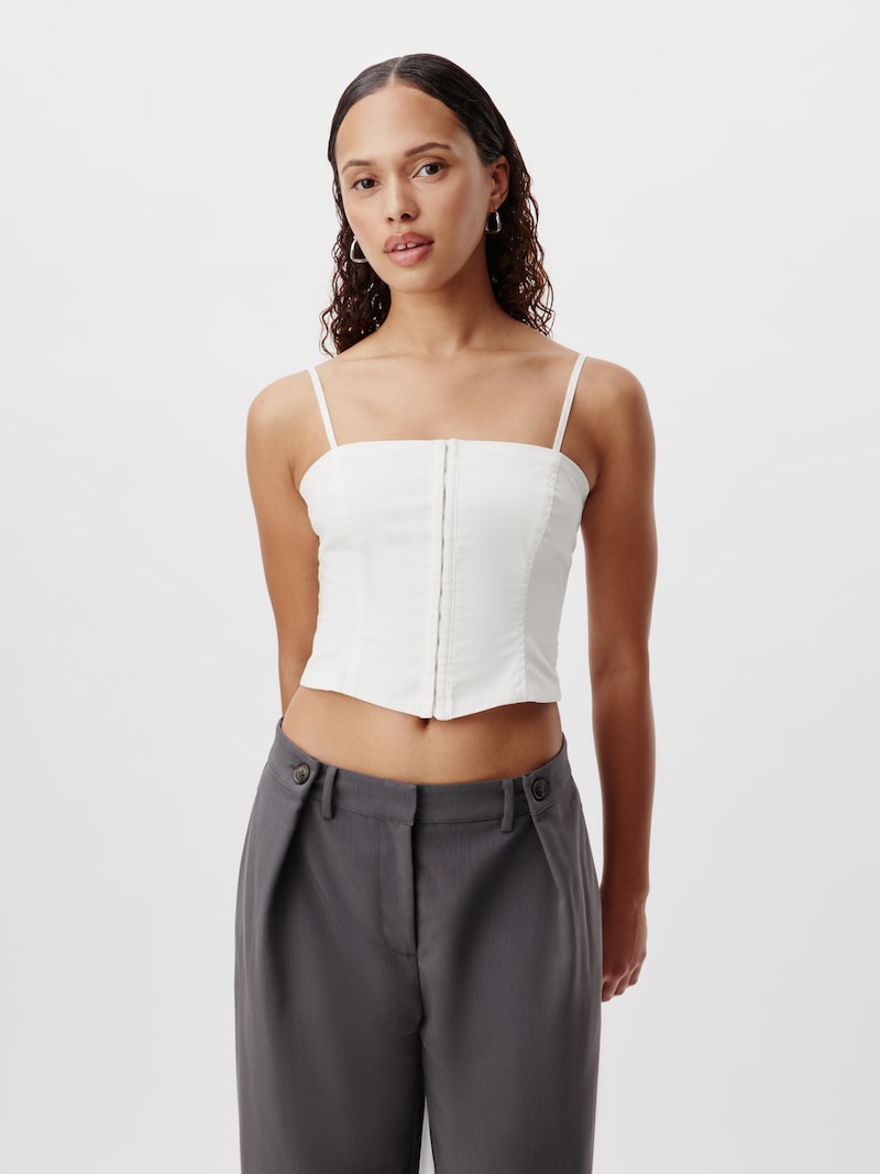 Sinned X About You Top 'Edda' LeGer By Lena Gercke En Blanco