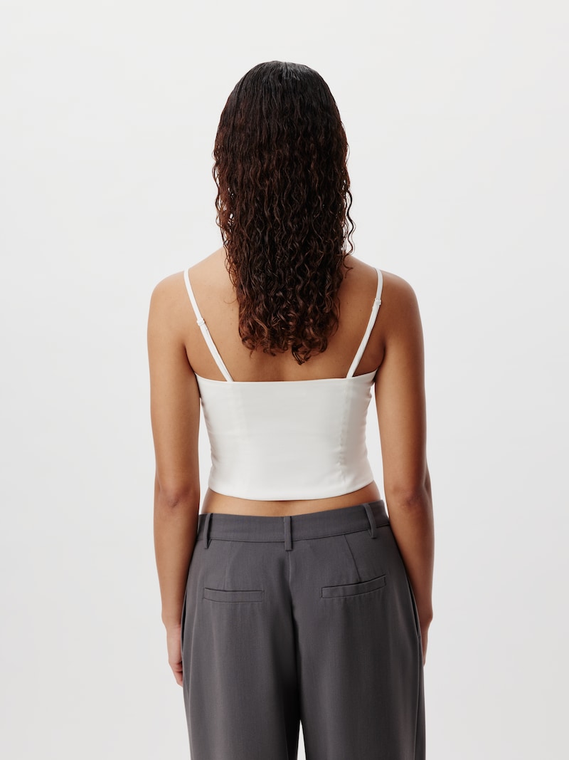 Sinned X About You Top 'Edda' LeGer By Lena Gercke En Blanco