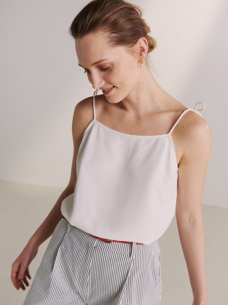 Sinned X About You Top 'Joana' Guido Maria Kretschmer Women En Blanco