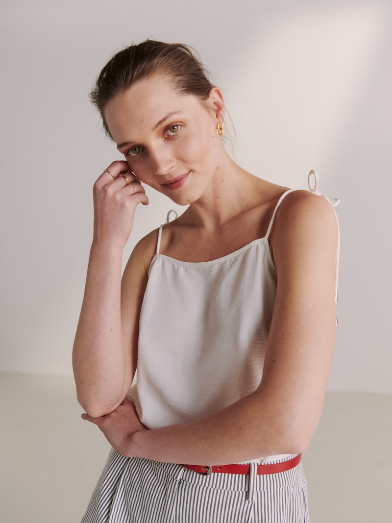 Sinned X About You Top 'Joana' Guido Maria Kretschmer Women En Blanco