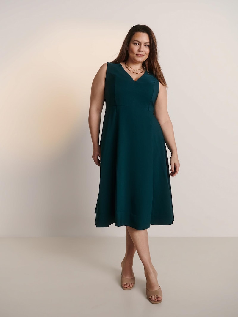 sinned x about you Vestido 'Camille' Guido Maria Kretschmer Curvy en Esmeralda