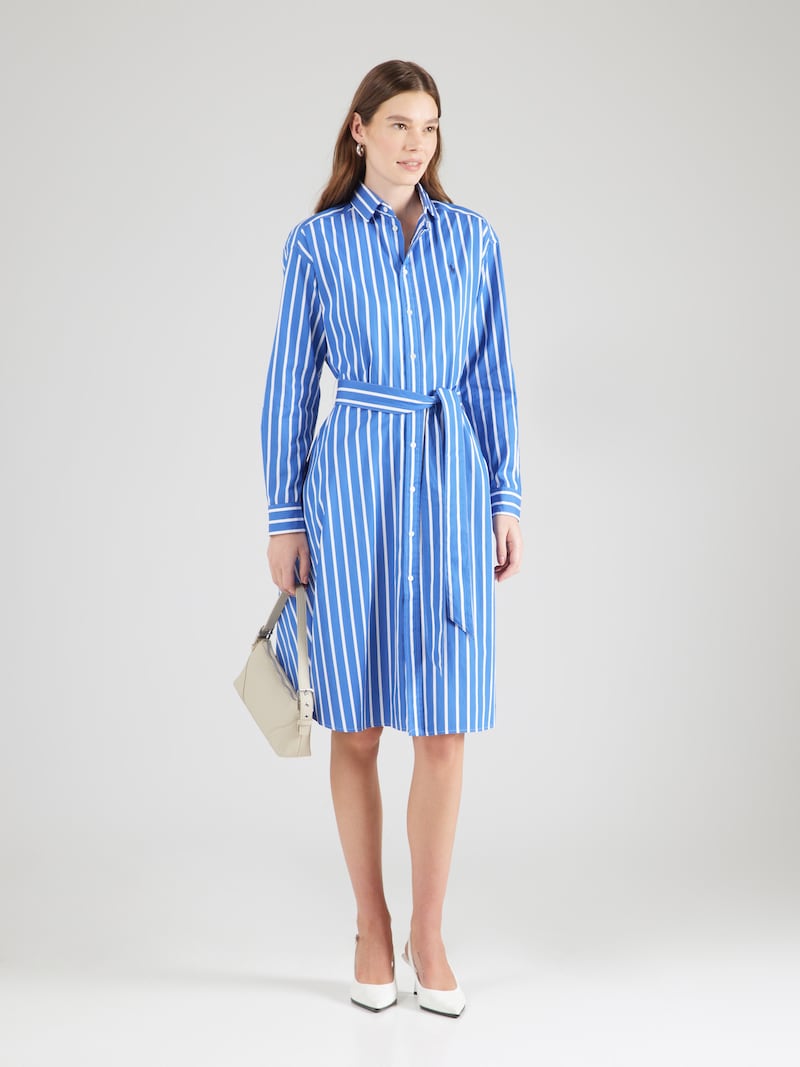 Sinned X About You Vestido Camisero 'ELA' Polo Ralph Lauren En Azul Oscuro