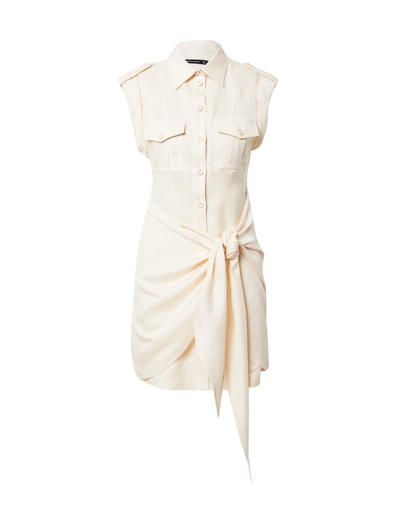 sinned x about you Vestido camisero Karen Millen en Crema