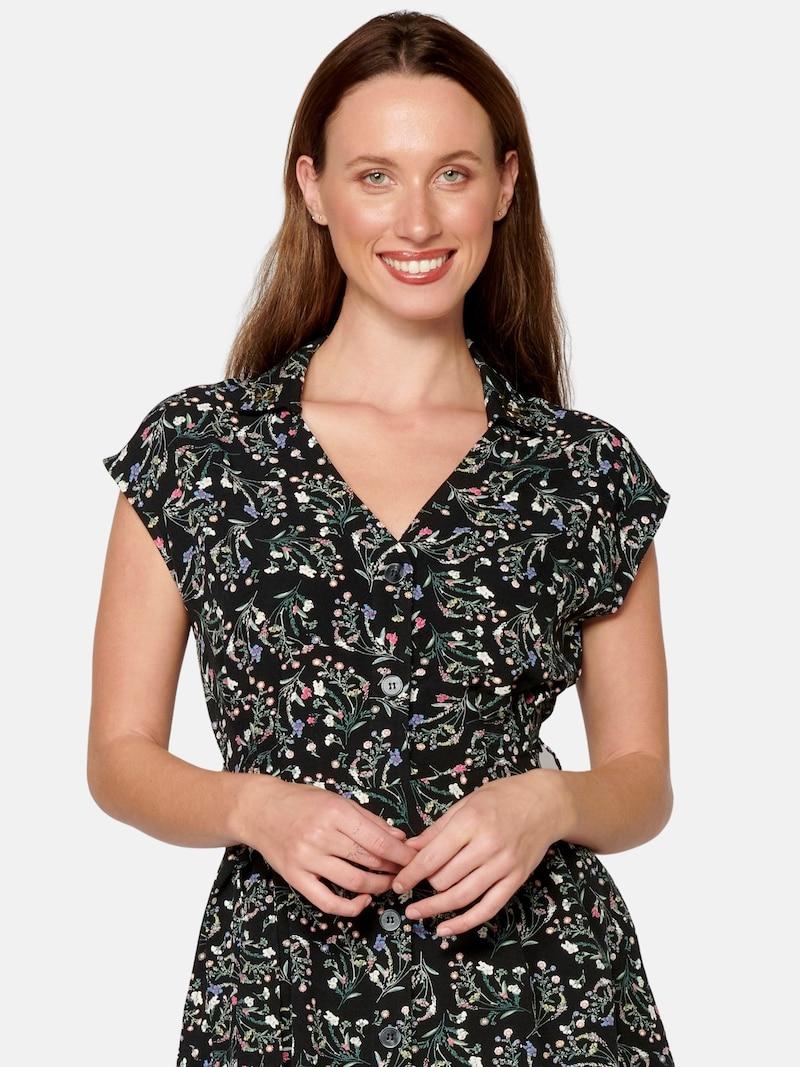 Sinned X About You Vestido Camisero KOROSHI En Negro