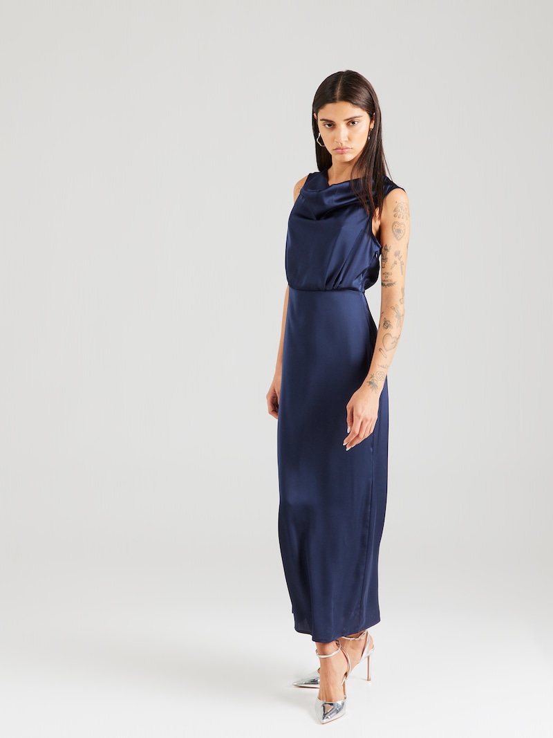 Sinned X About You Vestido De Noche 'Ravenna' VILA En Navy