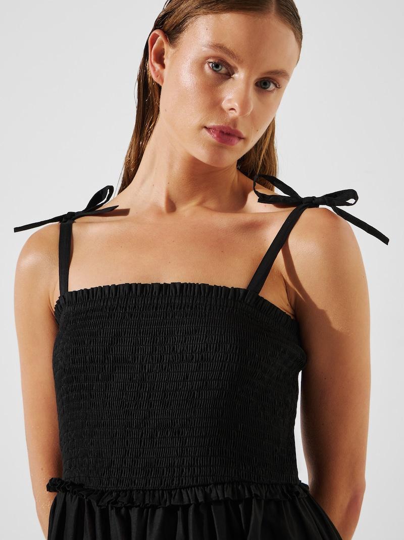 Sinned X About You Vestido De Playa Karl Lagerfeld En Negro