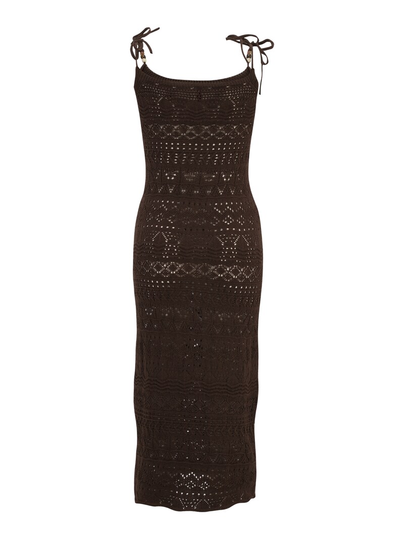 Sinned X About You Vestido De Punto 'AVINA' Only Tall En Marrón Oscuro