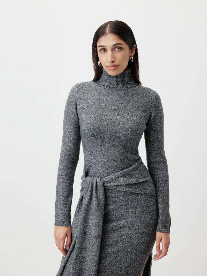 Sinned X About You Vestido De Punto 'Caya' LeGer By Lena Gercke En Gris Moteado