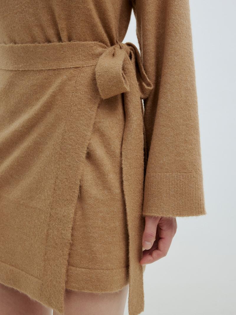 Sinned X About You Vestido De Punto 'Coraline' EDITED En Marrón