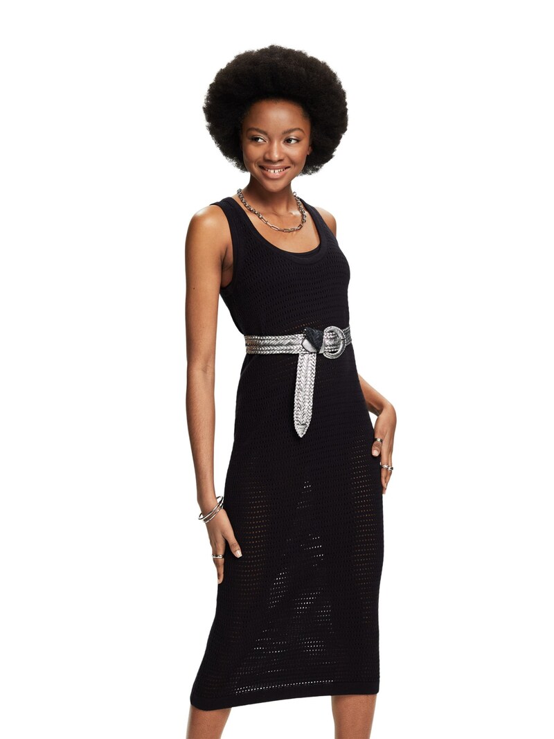 Sinned X About You Vestido De Punto ESPRIT En Negro