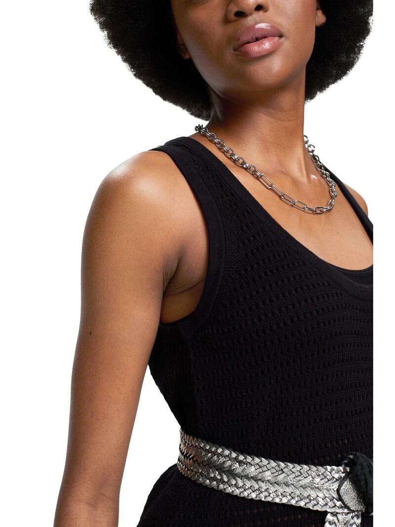 Sinned X About You Vestido De Punto ESPRIT En Negro