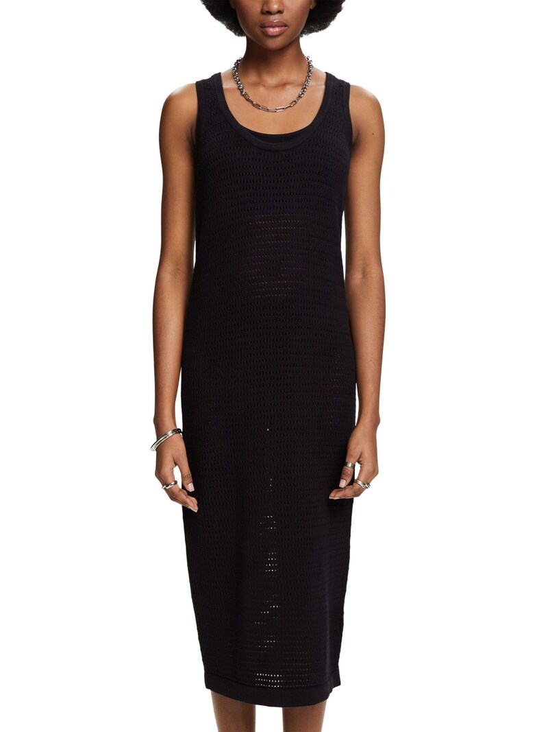 Sinned X About You Vestido De Punto ESPRIT En Negro