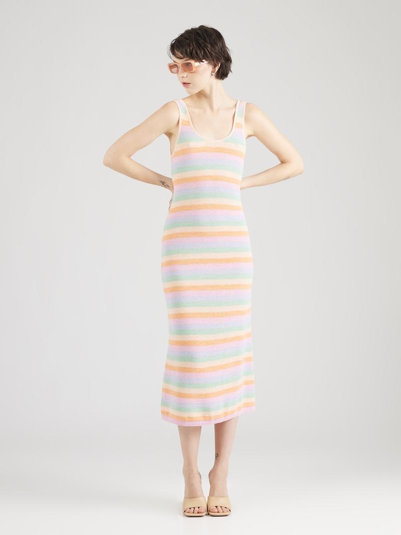 Sinned X About You Vestido De Punto GAP En Melocotón Naranja Oscuro