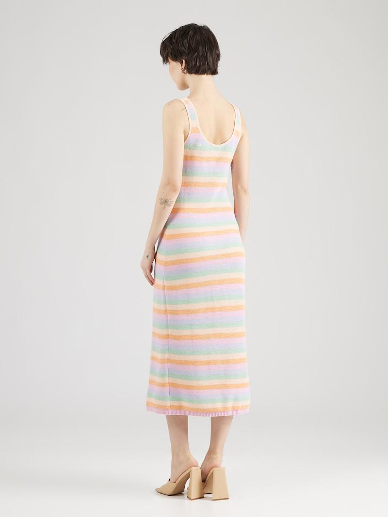 Sinned X About You Vestido De Punto GAP En Melocotón Naranja Oscuro