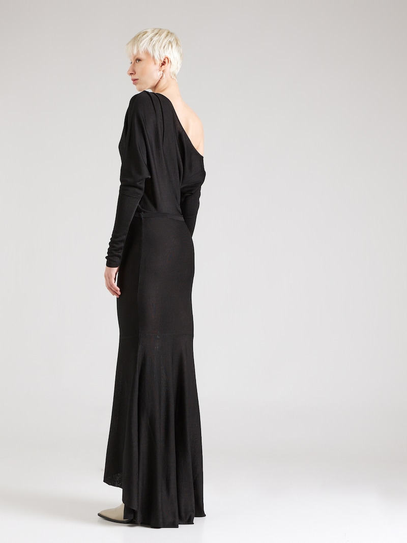 Sinned X About You Vestido De Punto Karen Millen En Negro