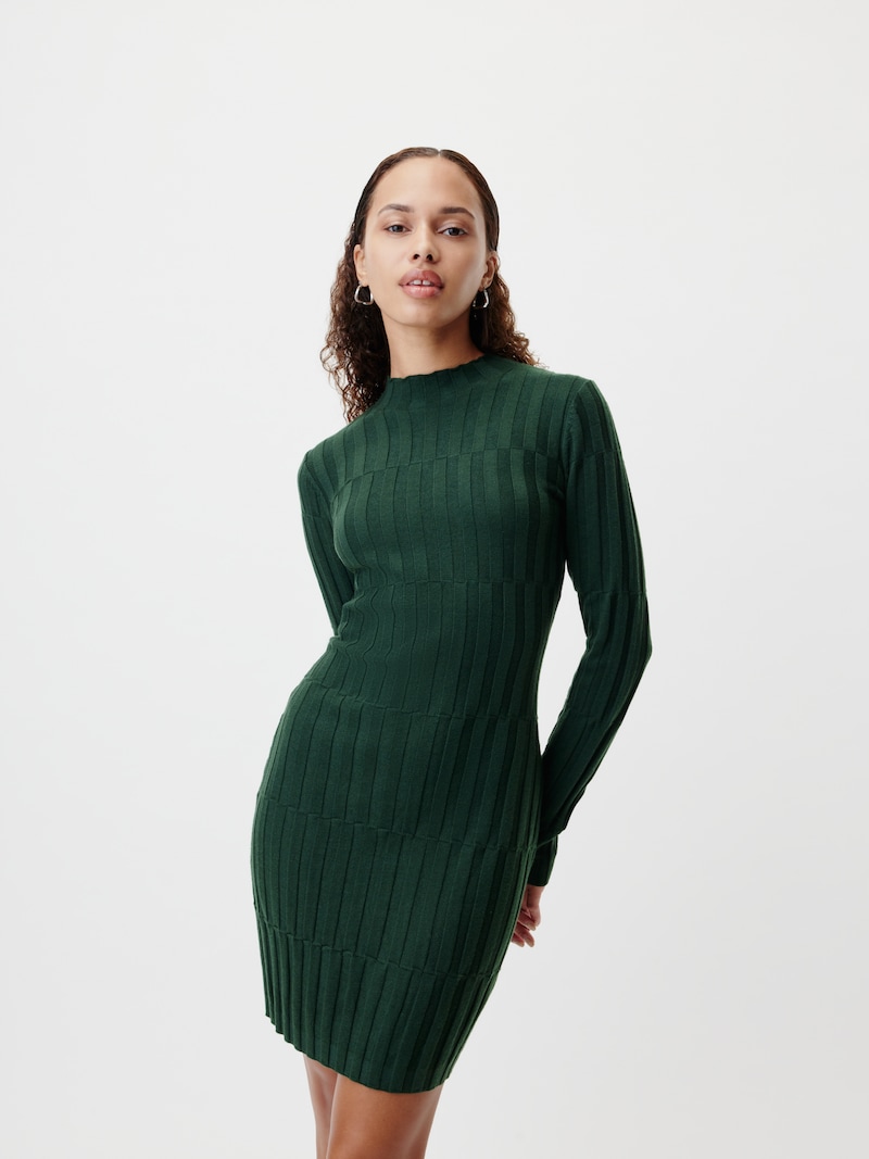 Sinned X About You Vestido De Punto LeGer By Lena Gercke En Verde Oscuro