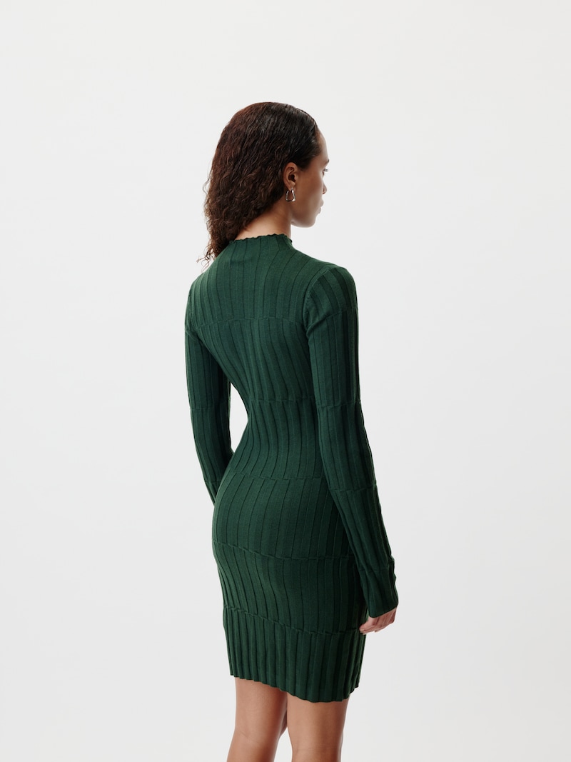 Sinned X About You Vestido De Punto LeGer By Lena Gercke En Verde Oscuro