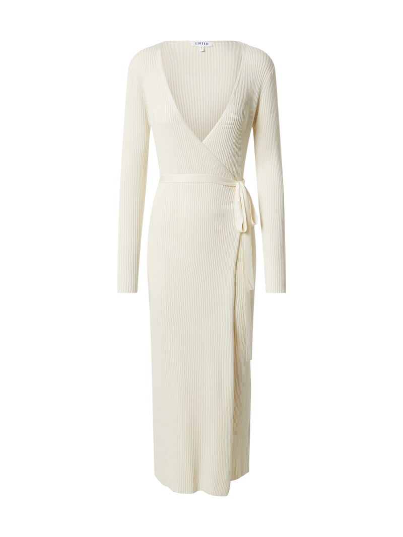 sinned x about you Vestido de punto 'Mailien' EDITED en Beige Blanco