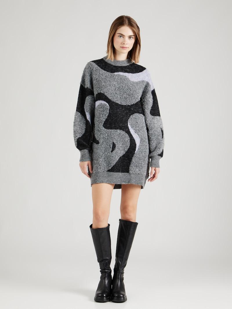 Sinned X About You Vestido De Punto 'S'mores' Florence By Mills Exclusive For ABOUT YOU En Gris Oscuro