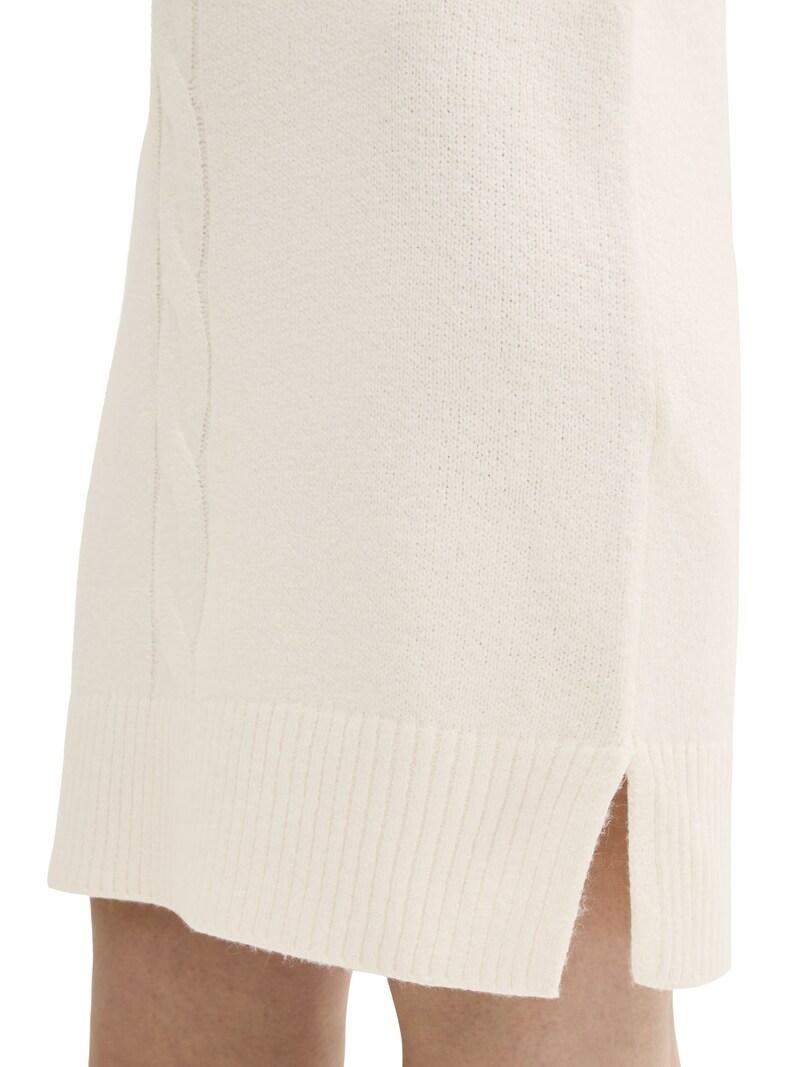 Sinned X About You Vestido De Punto TOM TAILOR En Blanco Lana