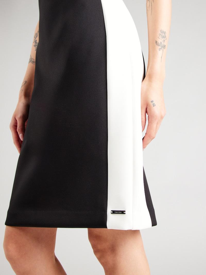 Sinned X About You Vestido De Tubo Calvin Klein En Negro