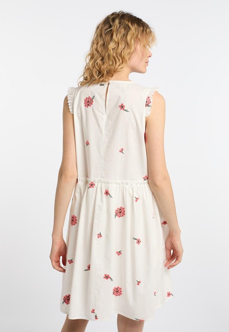 Sinned X About You Vestido De Verano DreiMaster Vintage En Blanco Lana