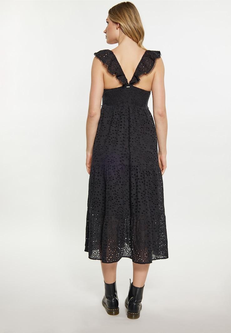 Sinned X About You Vestido De Verano DreiMaster Vintage En Negro