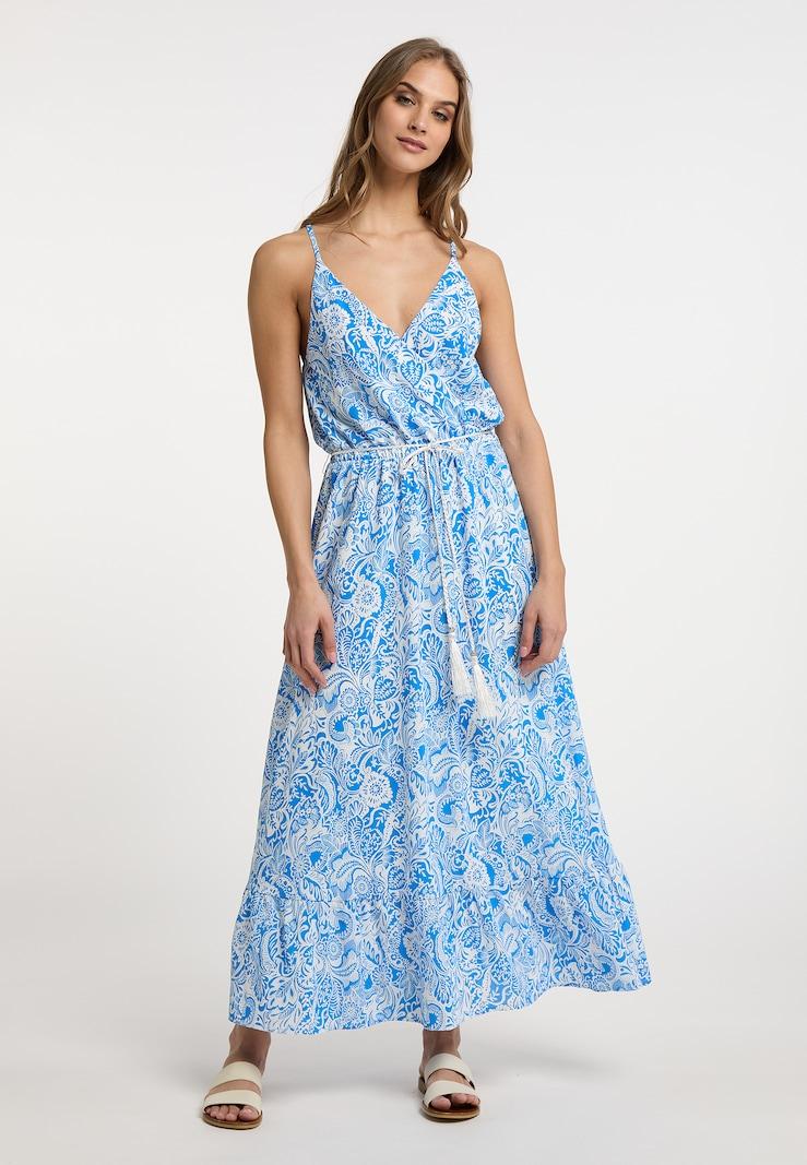 Sinned X About You Vestido De Verano IZIA En Azul Claro