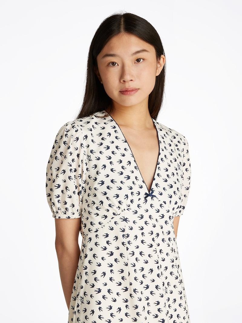 Sinned X About You Vestido De Verano Tommy Jeans En Blanco