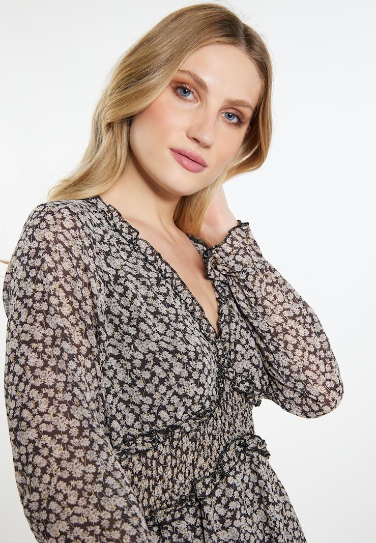 Sinned X About You Vestido DreiMaster Vintage En Negro