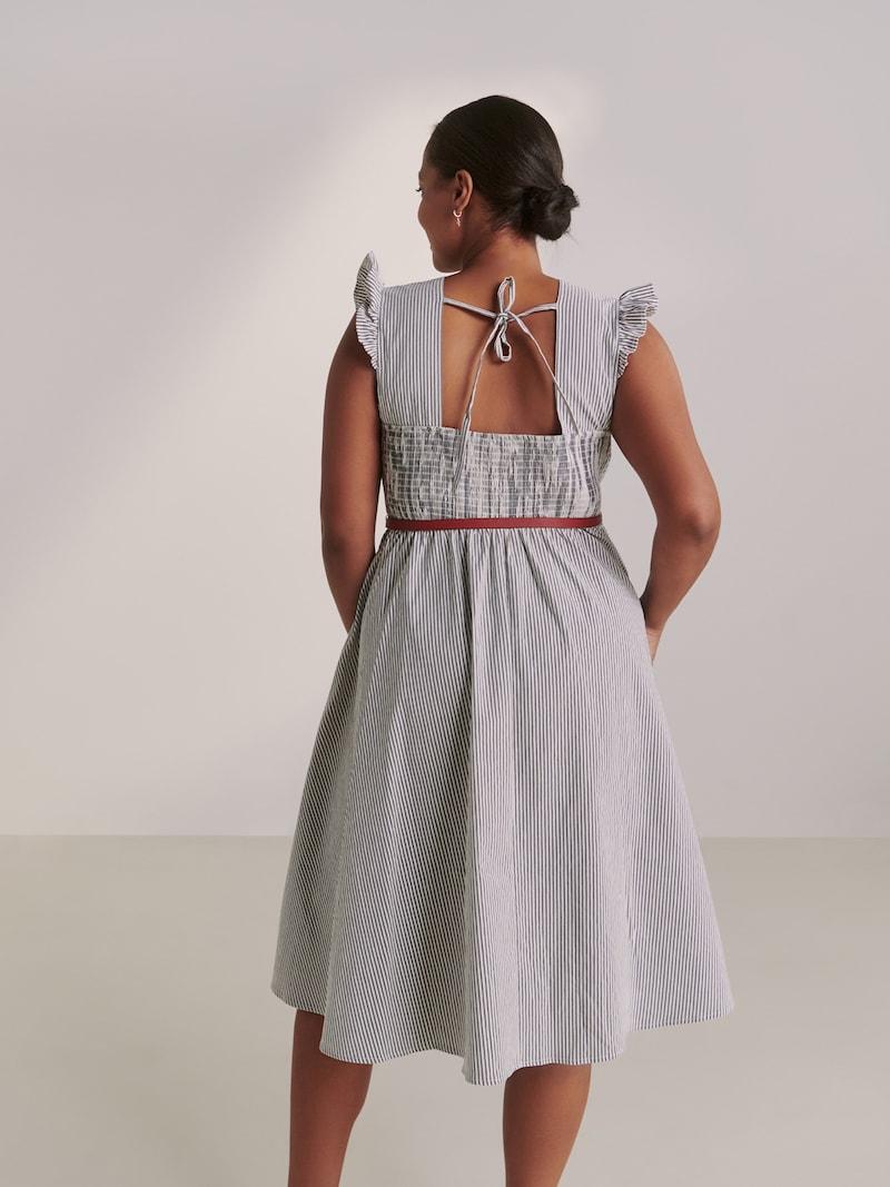 Sinned X About You Vestido 'Garnet' Guido Maria Kretschmer Curvy En Navy