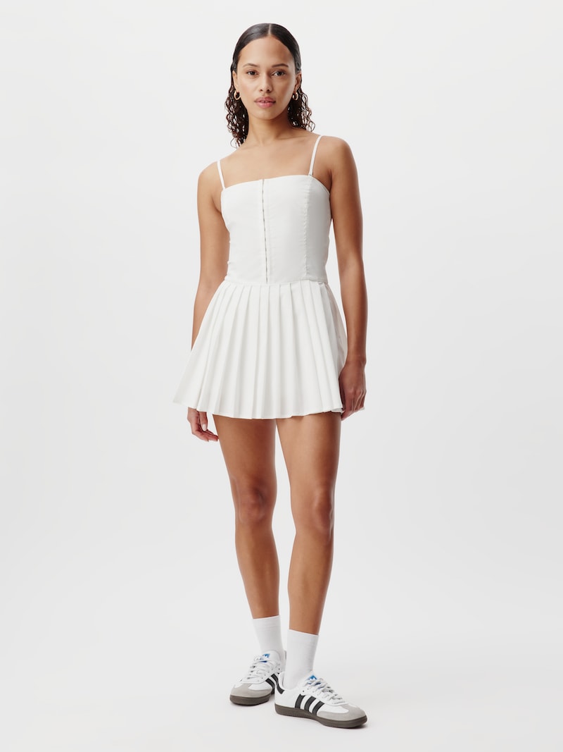 Sinned X About You Vestido 'Juna' LeGer By Lena Gercke En Blanco