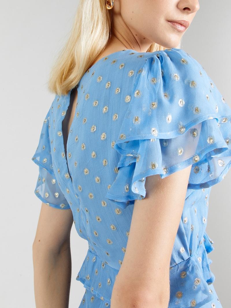 Sinned X About You Vestido Karen Millen En Azul Oscuro