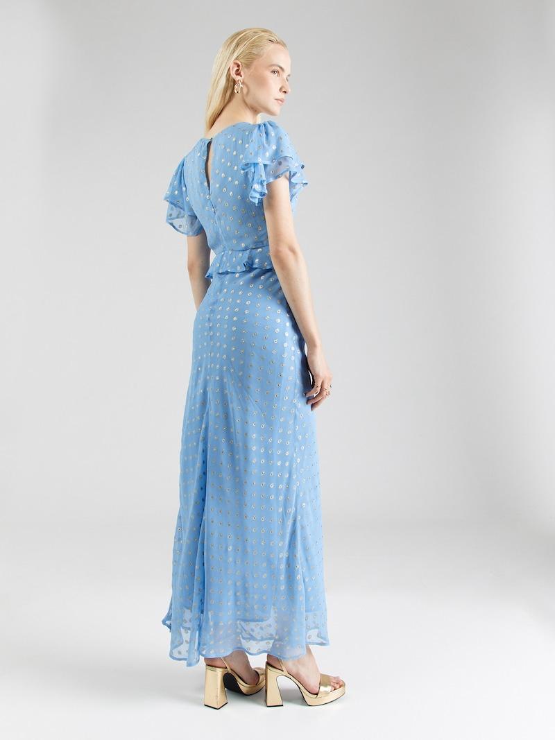Sinned X About You Vestido Karen Millen En Azul Oscuro